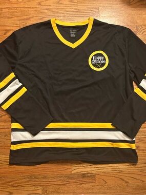 Happy Gilmore Men’s Sz 2XL Black Yellow White “Gilmore 96” Hockey Jersey